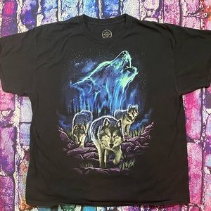 Modern DOM nature Wolves tee size XL